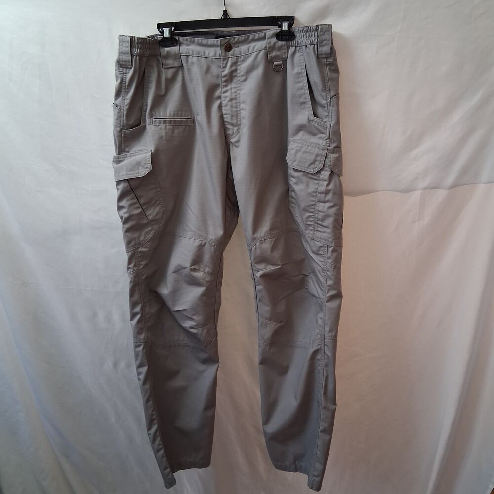 CQR Men Grey Tactical Cargo Pants Multiple Pockets Outdoor Hiking Camping-38x34